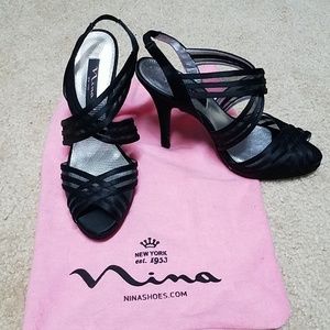 Black Nina high heels